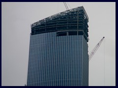 Construction of Chow Tai Fook Centre that will be Guangzhou's tallest building upon completion in 2016, with a height of 530m